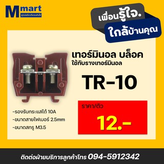 เทอร์มินอลบล็อก ขนาด 10A รุ่น TR-10