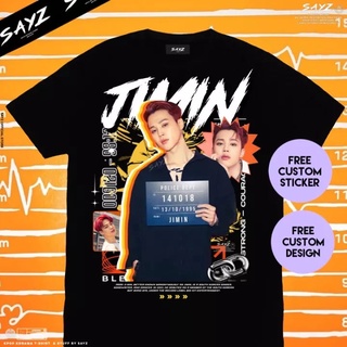 คอตต้อนคอกลมเสื้อยืดลําลอง พิมพ์ลายอัลบั้ม Jimin BTS Butter รุ่นเดียวกันเสื้อผ้าสำหรับทั้งชายและหญิง