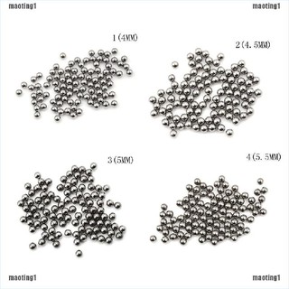 ( Mt &amp; Th ) ลูกบอลเหล็กสีเงิน 100 ชิ้น 4 / 4.5 / 5 / 5.5