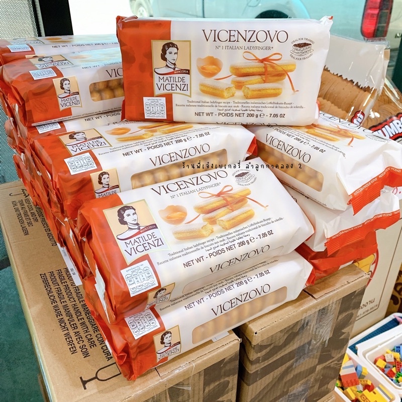 Lady Finger เลดี้ฟิงเกอร์ เลดี้ฟิงเกอ Vicenzi Vicenzovo ขนาด 200 กรัม สำหรับทำทีรามิสุ / ร้านพี่เจ๋ง