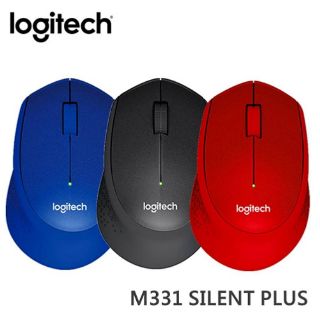 MOUSE (เม้าส์ไร้สายไร้เสียงคลิก) LOGITECH M331 WIRELESS SILENT PLUS CORDLESS รับประกัน 1 ปี