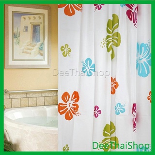 DeeThai ม่านกั้นห้องน้ำ ม่านกันน้ำ ม่านพลาสติก ม่านกันน้ำ shower curtain