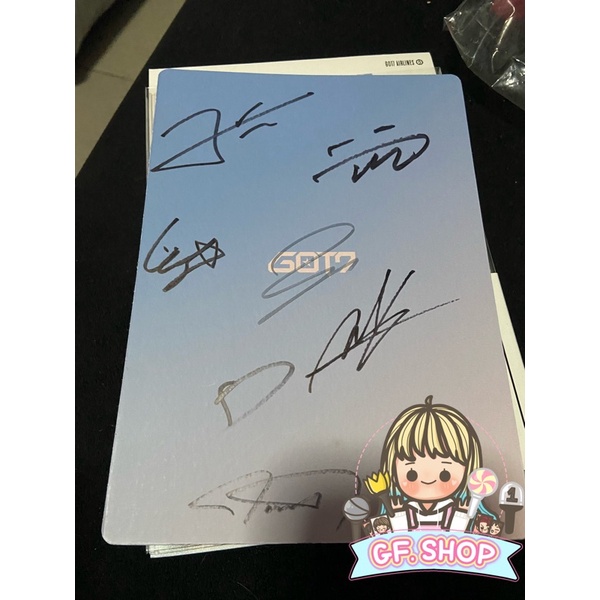 อัลบั้มลายเซ็น Got7 ลายเซ็นรวมเมมเบอร์ของแท้