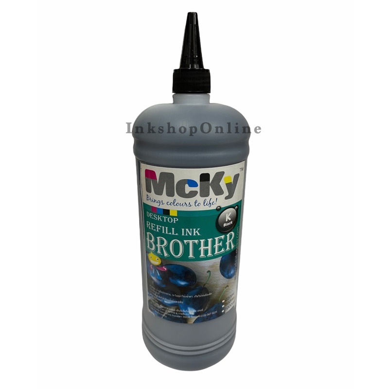 MCKY หมึกเติม ขนาด 1 ลิตร  1,000ML. FOR CANON  BROTHER  EPSON ยี่ห้อ Mcky สีสด คมชัด หมึก แคนนอน เอปสัน บราเทอร์ 1000cc