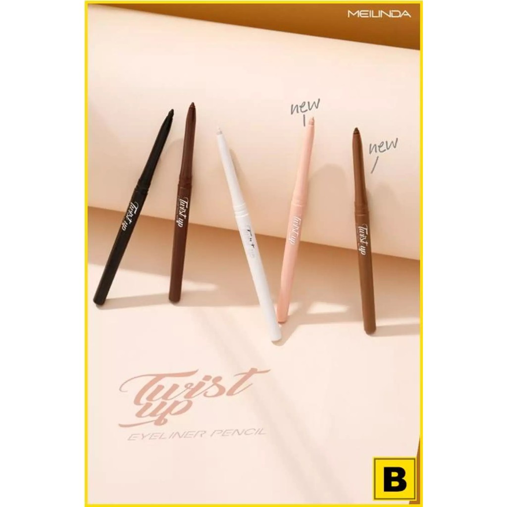 MC-3077 Meilinda Twist Up Eyeliner Pencil ดินสอเขียนขอบตา เมลินดา ราคา ถูกที่สุด ดีลบีเคเค แกลเลอรีภาพที่ 3