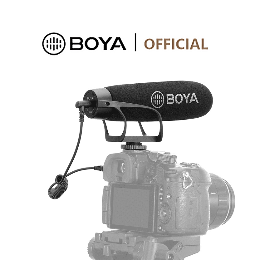 BOYA BY-BM2021 Shotgun Video Microphone Super Cadioid Microphone ไมโครโฟนคอนเดนเซอร์ สําหรับสมาร์ทโฟน Android Dslr