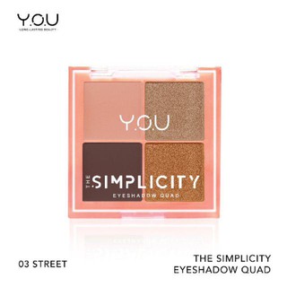 วาย.โอ.ยู เดอะ ซิมพลิซิตี้ อายแชโดว์ ควอด แชด Y.O.U The Simplicity Eyeshadow Quad Z 5.2g อายแชโดว์ 4 สี