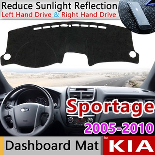 แผ่นแดชบอร์ด กันลื่น สําหรับ Kia Sportage 2005 2006 2007 2008 2009 2010 JE KM