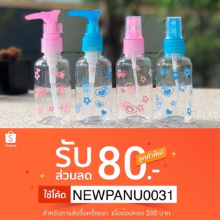 ได้เงินคืน10% [ส่งใน1วัน] มีกันกระแทก ขวดเปล่า ขวดปั้ม ขวดสเปรย์พลาสติก 75ml บรรจุภัณฑ์ ถูกสุด ใส่แอลฯ น้ำหอม มีปลายทาง