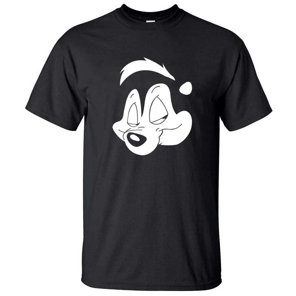 #ถูกสุด เสื้อยืดแขนสั้นพิมพ์ลายการ์ตูน Pepe Le pew สำหรับผู้ชาย