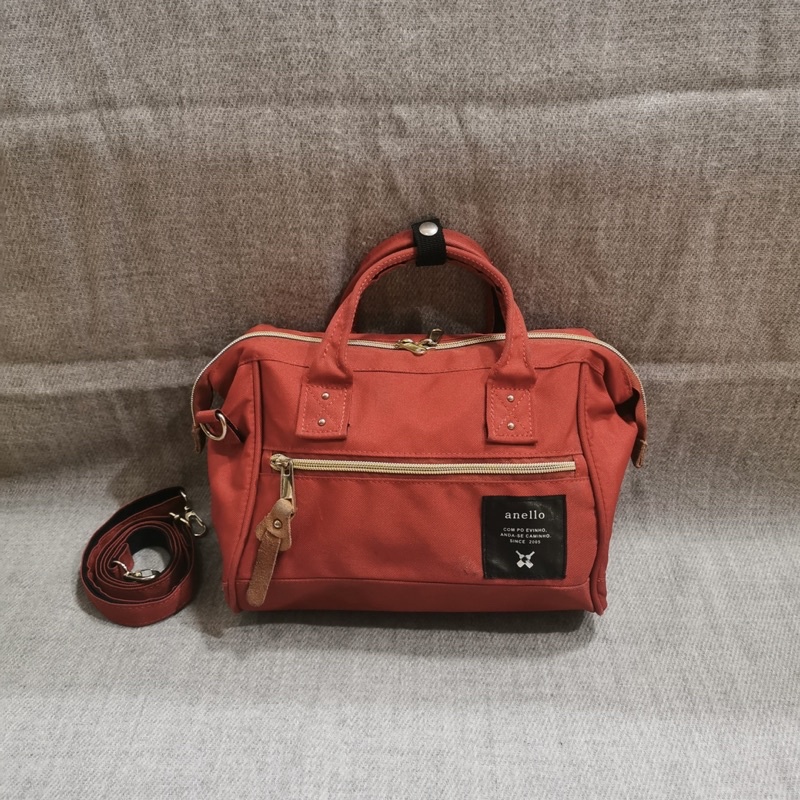 กระเป๋า Anello Mini Boston 2way Shoulder Bag (มือสอง สภาพ75% ส่งฟรี)