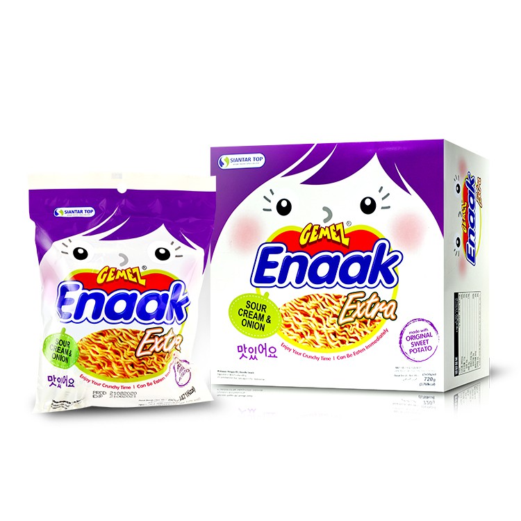 💗 [ยกกล่อง 8 ห่อ/24ซอง] Enaak รสพิเศษ Sour Cream & Onion 💗