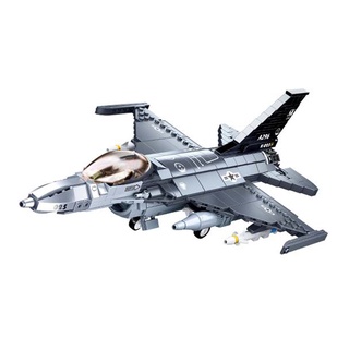 ชุดโมเดลเครื่องบินรบทหาร F16 US Falcon สไตล์โมเดิร์น สําหรับเด็ก 521 ชิ้น