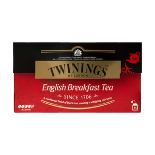 ชาอังกฤษ 2 กรัม (กล่อง25ซอง) ทไวนิงส์ English Breakfast English tea 2 grams (box 25 sachets) Twinings English Breakfast