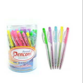 Pencom ปากกาเพนคอมOG- 4 ด้ามใส 1กระปุก (50 ด้าม)​