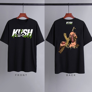 เสื้อสีขาว - วัฒนธรรมบุคลิกภาพ KUSH เสื้อผ้าฝ้ายที่ได้รับแรงบันดาลใจจากวินเทจสําหรับผู้หญิงเสื้อยืด