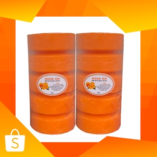สบู่สมุนไพร กลิ่นส้ม แพค 10 ก้อนๆละ 97-100กรัม รับรองกลิ่นหอ…