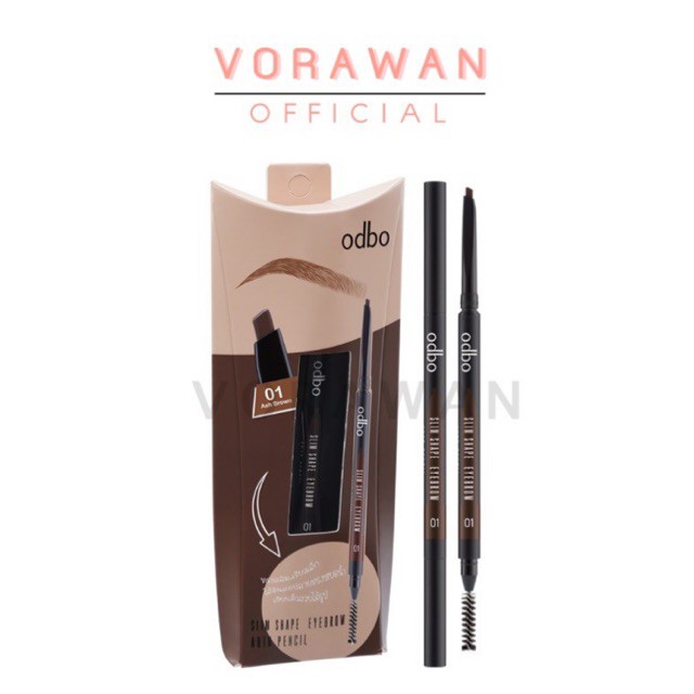 Odbo โอดีบีโอ สลิม เชป อายบราว ออโต้ เพ็นซิล OD703 SLIM SHAPE EYEBROW AUTO PENCIL – โปรปัง