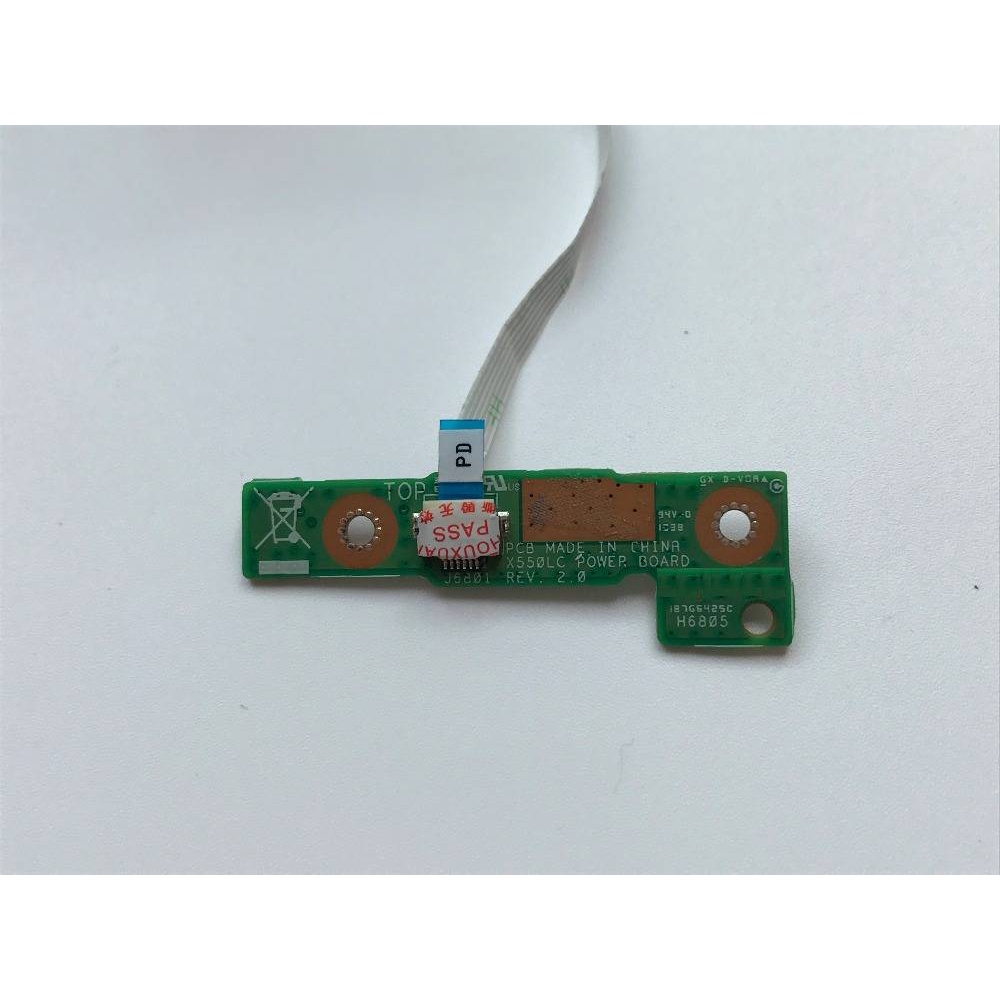 สําหรับ Asus X550 X550V X550C X550CC X550CA X550VC X550VB SWITCH BOARD ปุ่มสายไฟพร้อมสายเคเบิล