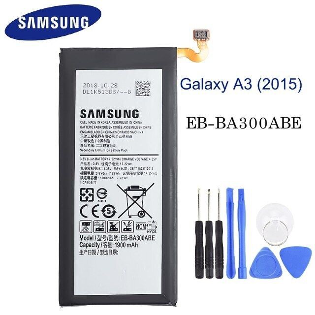 SAMSUNG แบตเตอรี่ สำหรับ Samsung Galaxy A3(2015) A300 SM-A300F SM-A300FU EB-BA300ABE ของแท้แบตเตอรี่