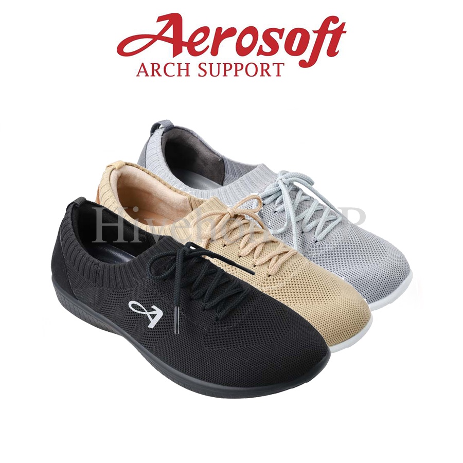 ☁️SN7706☁️ รองเท้าผ้าใบ aerosoft arch support(แอโร่ซอฟ)