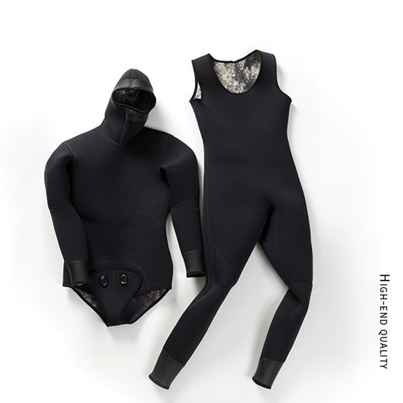 LIFURIOUS 3MM Scuba Diving Suits for Men 2 Pieces Long Sleeve Keep Warm
