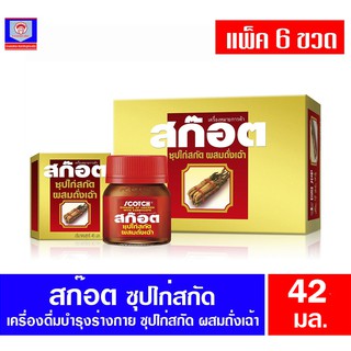 สก๊อต ซุปไก่สกัด ผสมถั่งเฉ้า ขนาด 42 ม.ล. แพ็ค 6 ขวด