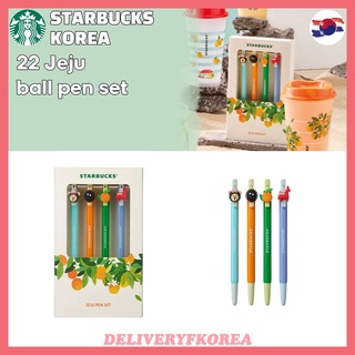 【 Starbucks 】Starbucks Korea 2022 Jeju ball pen set