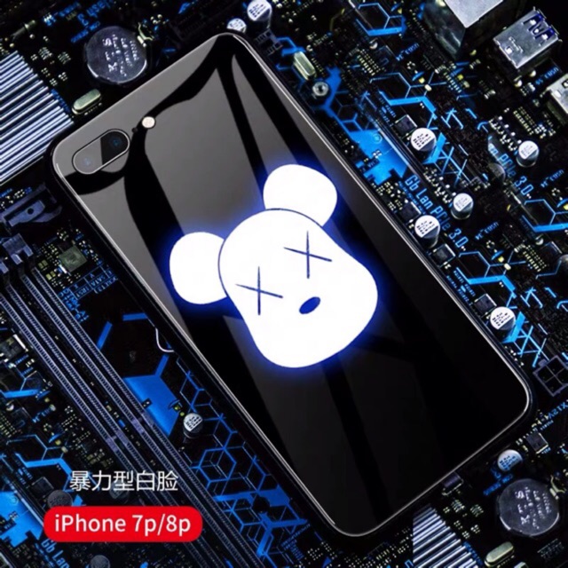 LED FLASHING GLASS PHONE CASING K 发光手机壳 IP7 8 XR
