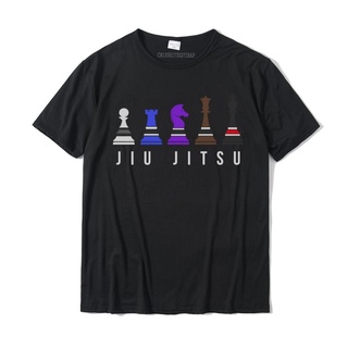 เสื้อยืดผ้าฝ้ายพิมพ์ลายขายดี เสื้อยืด พิมพ์ลายหมากรุก Jiu Jitsu สําหรับผู้ชาย