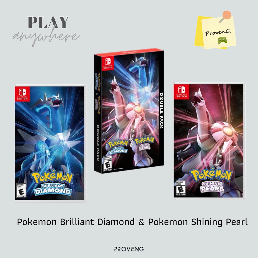 Pokemon Brilliant and Pokemon Shining Pearl and double pack for