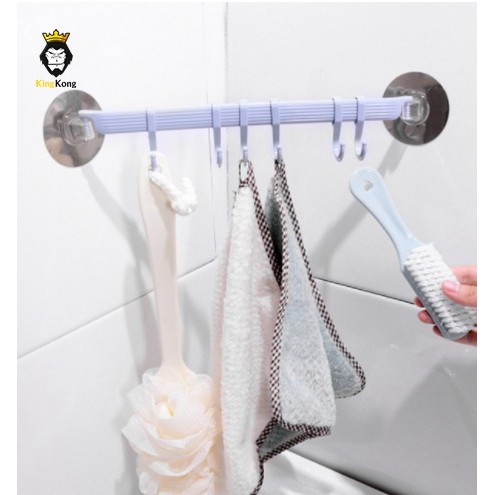 ราวแขวนผ้า ไม่เจาะผนัง ราวแขวนผ้าเช็ดตัว ราวตากผ้า ในห้องน้ำ