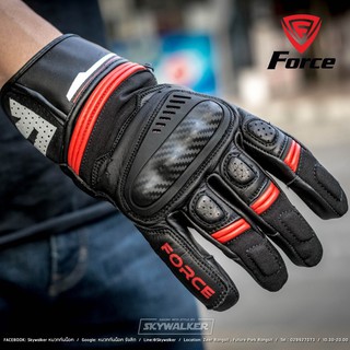 ถุงมือForce รุ่น ALPHINE GLOVES MADE OF BLACK COWHIDE