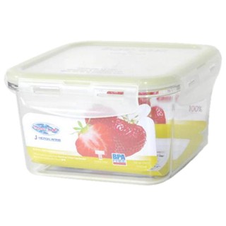 กล่องเก็บอาหาร กล่องใส่อาหาร กล่องอาหาร เหลี่ยม 1.15 ลิตร SUPER LOCK TRITANFOOD CONTAINER SQUARE SUPER LOCK 6886