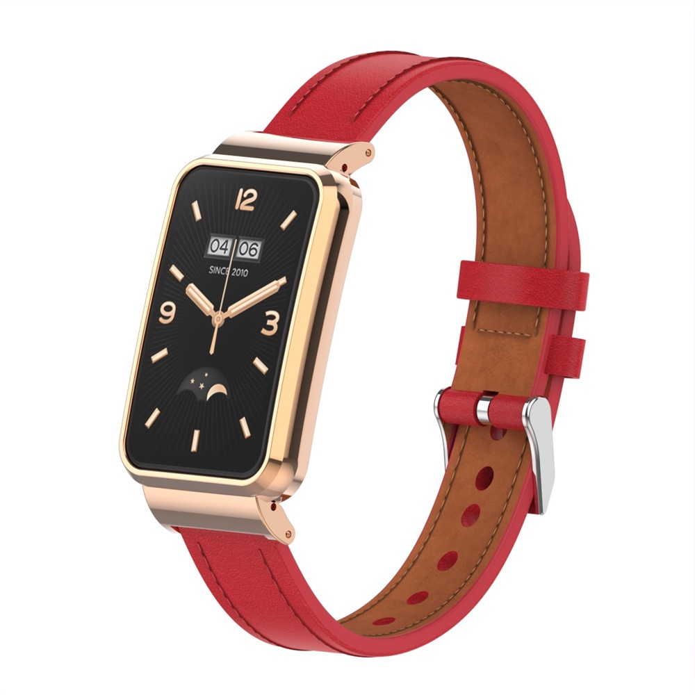 สายหนังสร้อยข้อมือเปลี่ยนวงสําหรับ Xiaomi Smart Band 7 8 9 Pro / Xiaomi Smart Band 8 9 Active ราคา ถูกที่สุด ดีลบีเคเค แกลเลอรีภาพที่ 9