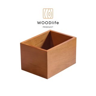 WOODlife กล่องไม้ใส่ของ ทรงสูง ใส่ของอเนกประสงค์ ผลิตจากไม้แท้ 100% WOODlife