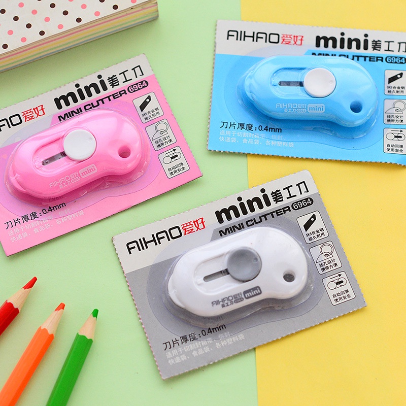 ของเล่นmini Color Utility Knife Box Cutter Letter Paper Knives Diy Cute