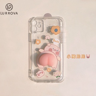 Lurrova เคสโทรศัพท์ Vivo V23 V23E V15 V17 V19 V20 V20 Pro V20SE V21 V11i เคสโทรศัพท์มือถือ ซิลิโคนนุ่ม ลายพีชน่ารัก