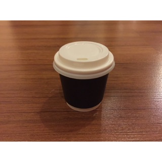 Promotion!! แก้วกระดาษ Black double wall paper cup 4oz