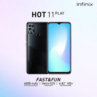 Infinix HOT 11 จอกว้าง 6.6 นิ้ว (แนวทะแยง) ระบบจดจำใบหน้า