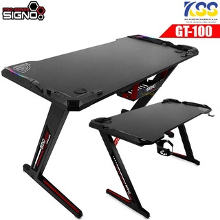 SIGNO DESK GT-100 (BLACK) รับประกัน 1 ปีโต๊ะเกมมิ่ง SIGNO GAMING TABLE GT-100**สินค้าพร้อมส่ง**