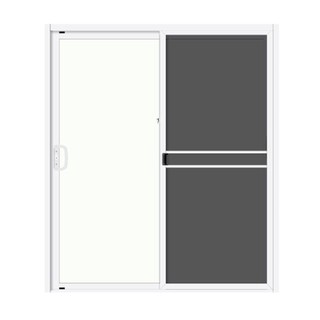 Aluminum door UPVC SLIDING DOOR S-S 3K GRAND-PLANO 200X230 WHITE Door frame Door window ประตูอลูมิเนียม ประตูAluminum บา