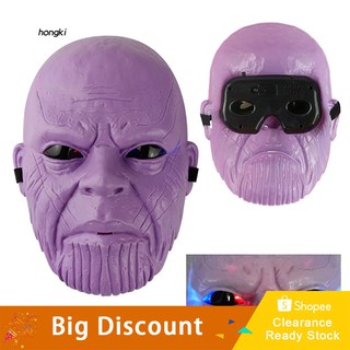 【OPHE】Thanos Iron Man Mask Gauntlet with Glittering Eyes LED Gems Toy Cosplay Props