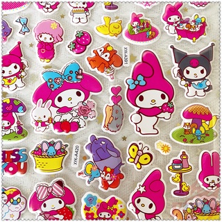 ❀ สติกเกอร์ My Melody Q-1 DIY ❀ สติกเกอร์ PVC รูปบับเบิ้ล 3D กันน้ํา สําหรับตกแต่งของเล่น 1 แผ่น