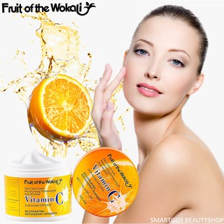 Wokali Skincare Cream Moisturizing Whitening &amp; Anti Wrinkle Vitamin C Sun Aging Defense 115g. ครีมวิตามินซีเข้มข้น