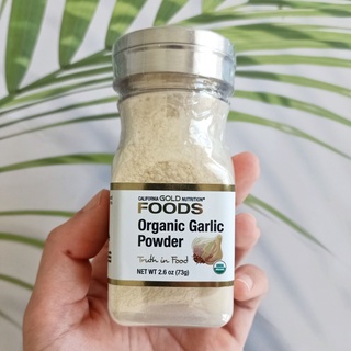 ผงกระเทียมออร์แกนิค Organic Garlic Powder 73g (California Gold Nutrition®)