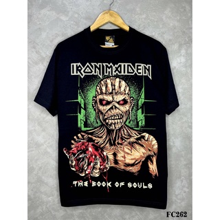 Ironmaidenเสื้อยืดสีดำสกรีนลายFC262