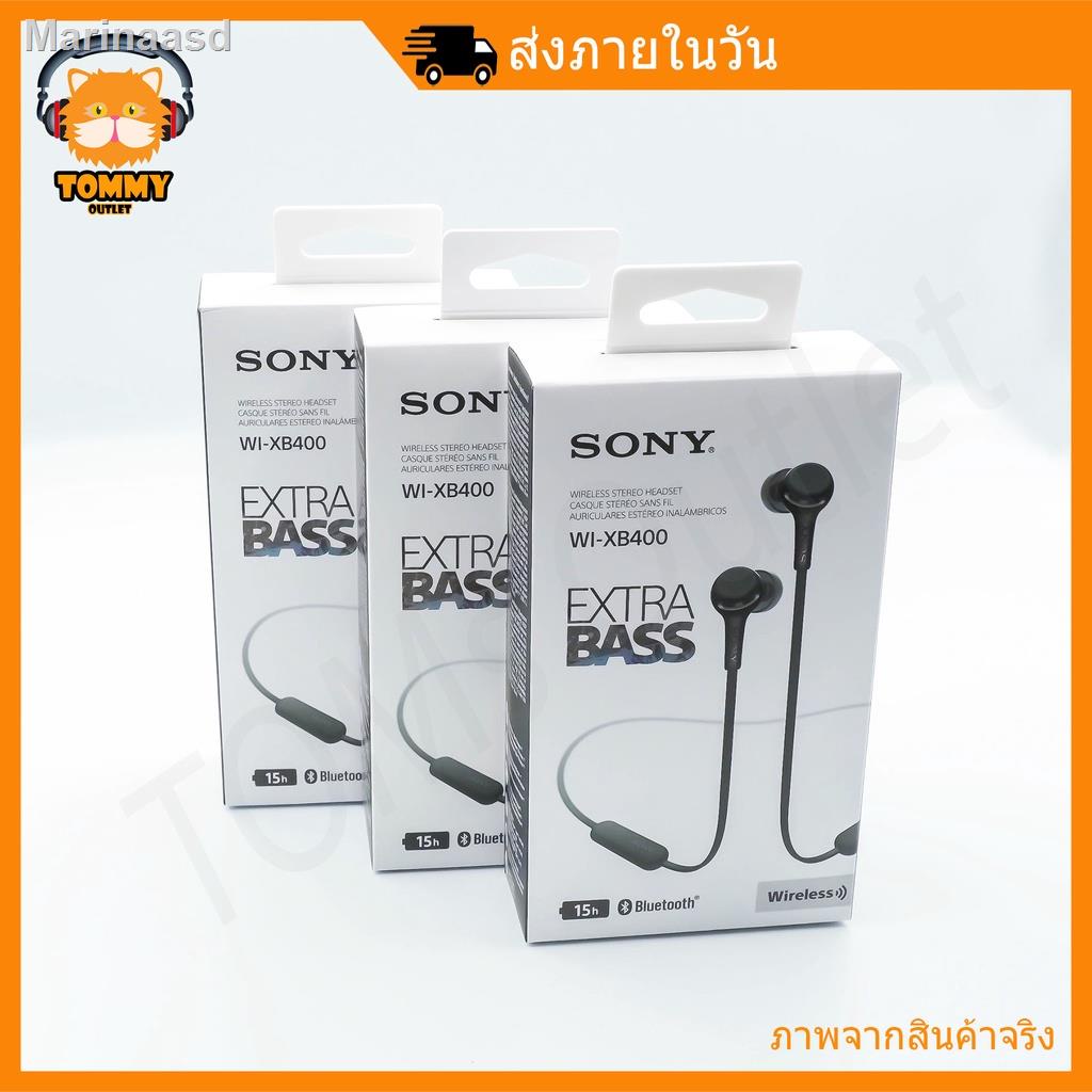 ♂⊙หูฟัง SONY WI-XB400 (ของแท้ 100%) (พร้อมส่ง ทันที) EXTRA BASS หูฟังบลูทูธ ไร้สาย Bluetooth Headphones XB4002021 ทันสมั