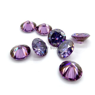 อัญมณีเพชรโมอิส สีม่วง 1/2/3ct