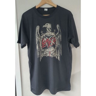 เสื้อยืดผ้าฝ้ายพิมพ์ลายแฟชั่นSlayer Eagle T-shirt เสื้อยืด